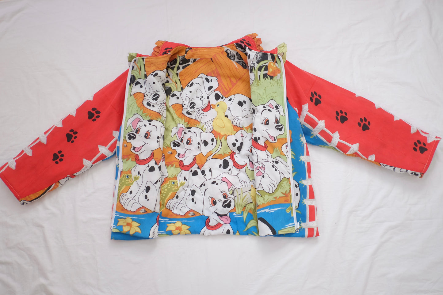 L-3X dalmatian reversible puffer jacket