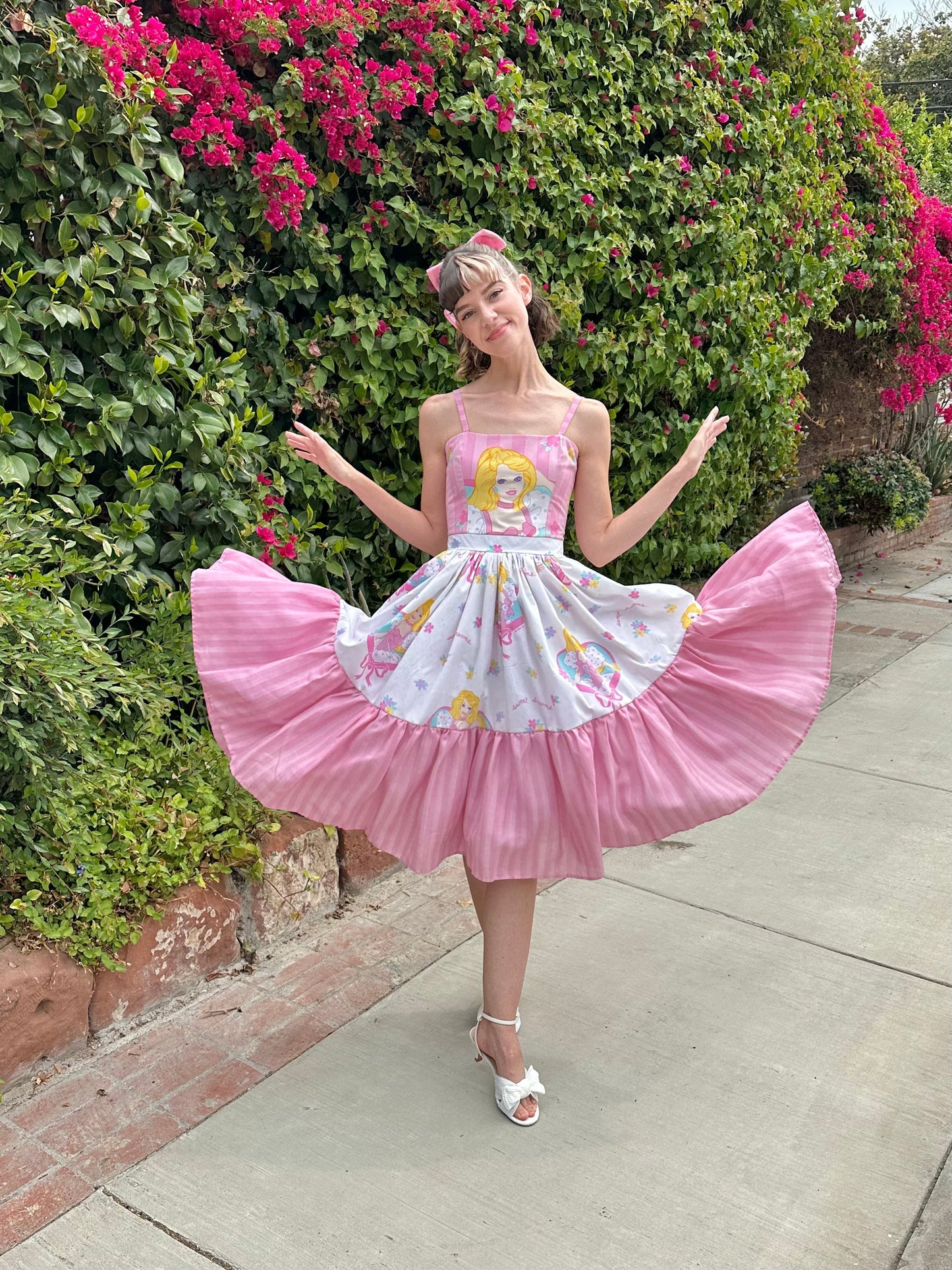 custom strappy midi dress