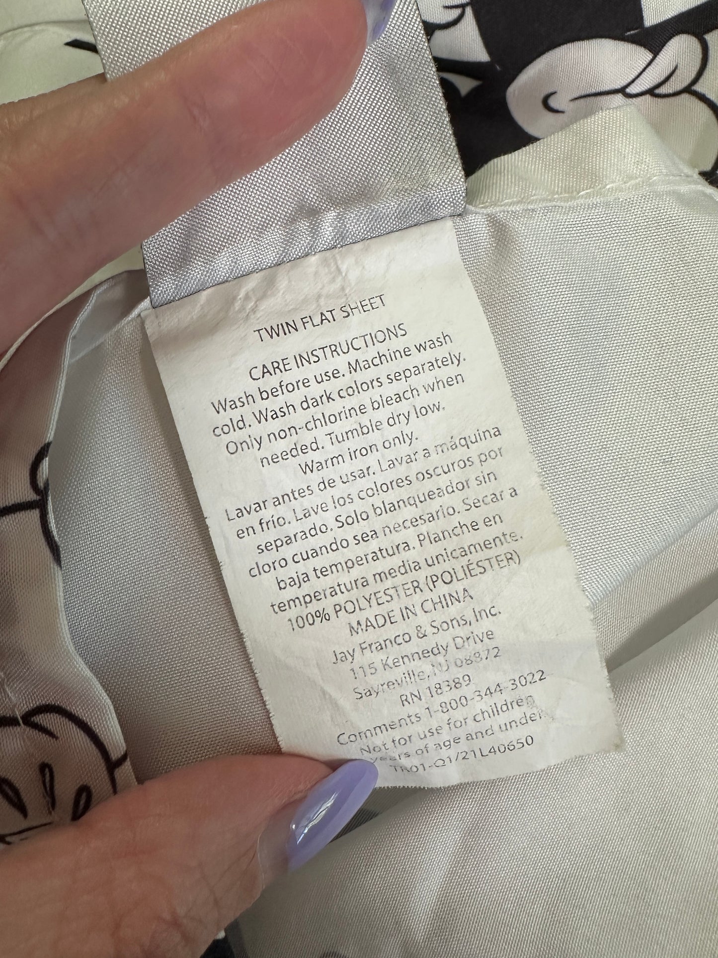 Mickey Twin Flat Sheet