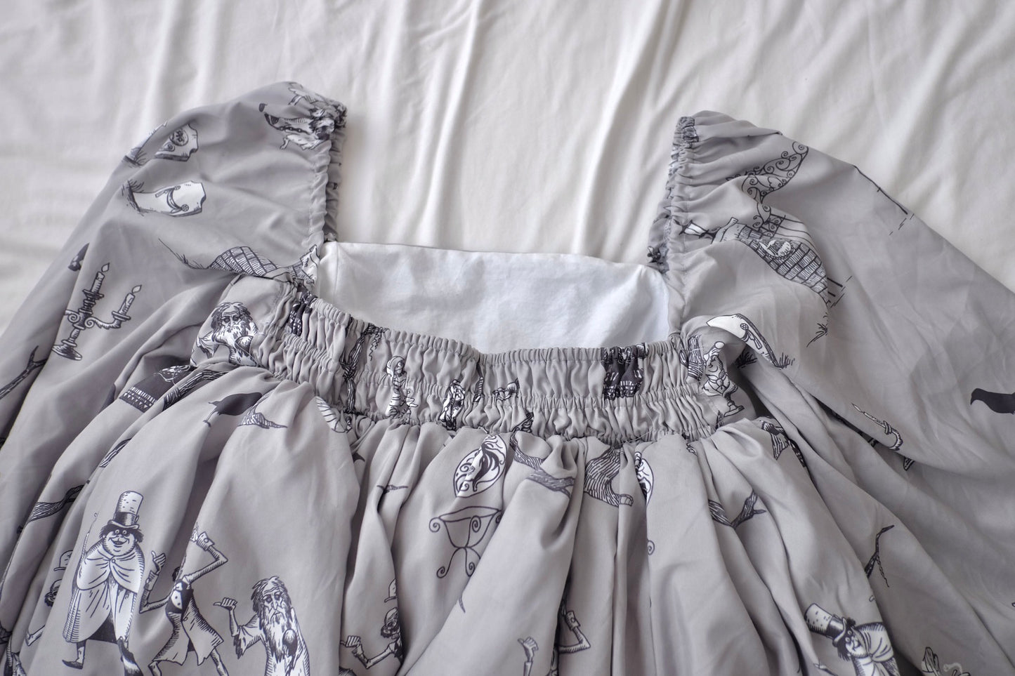 custom long sleeve puff dress