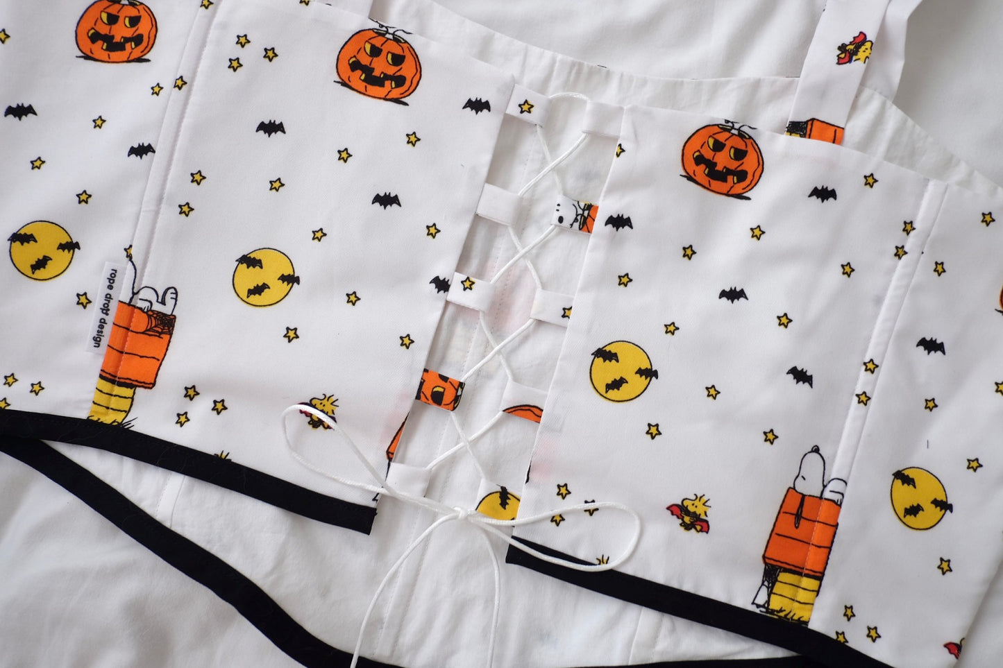 custom tie strap corset top