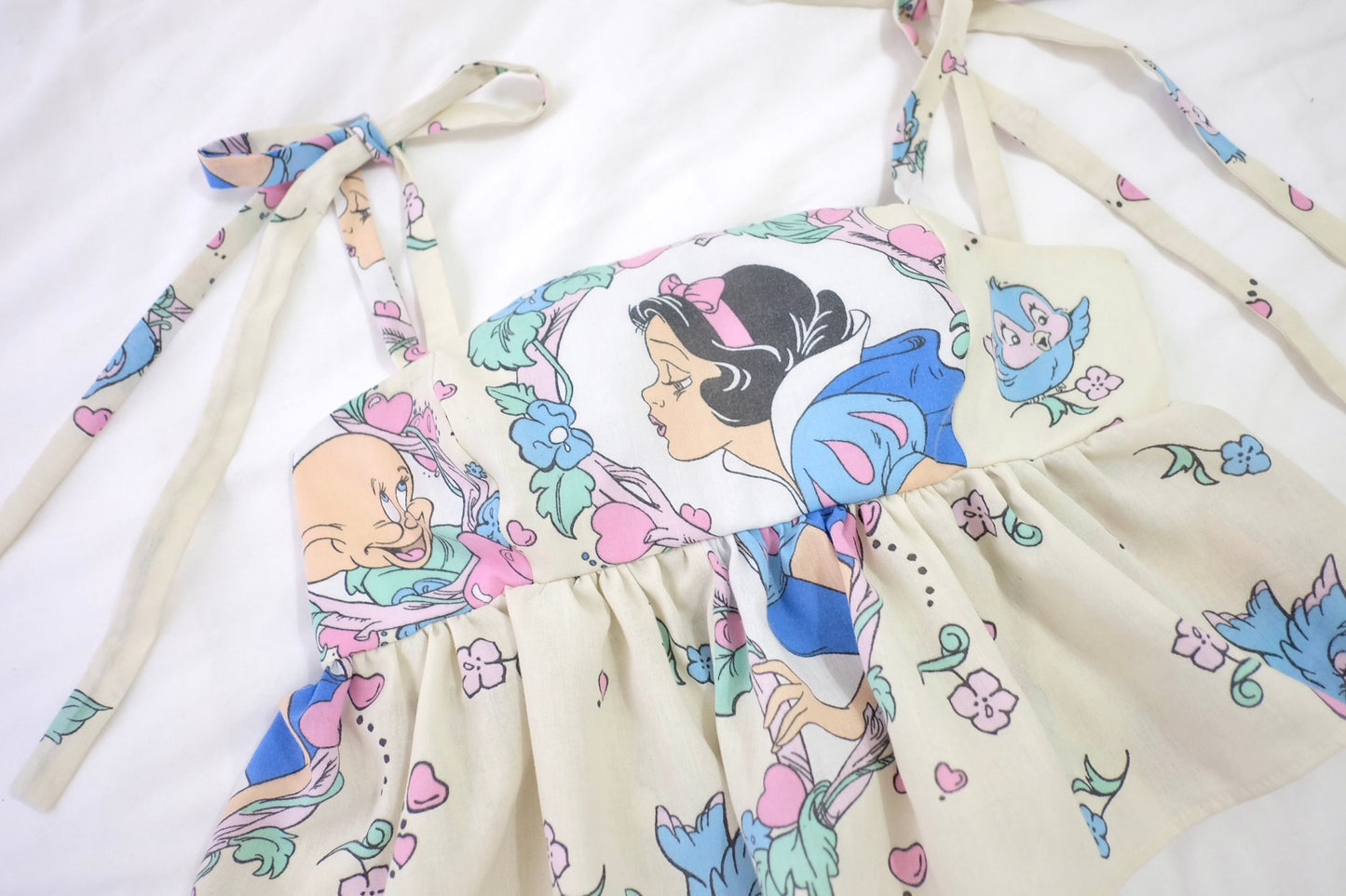 custom beauty and the beast tie strap top