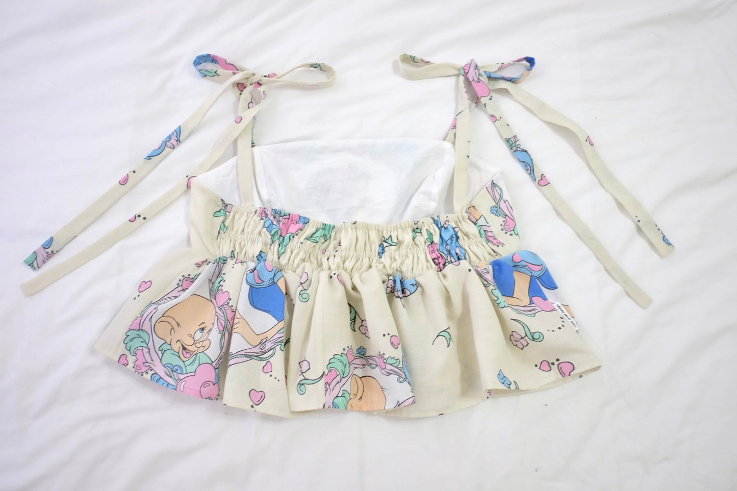 custom beauty and the beast tie strap top