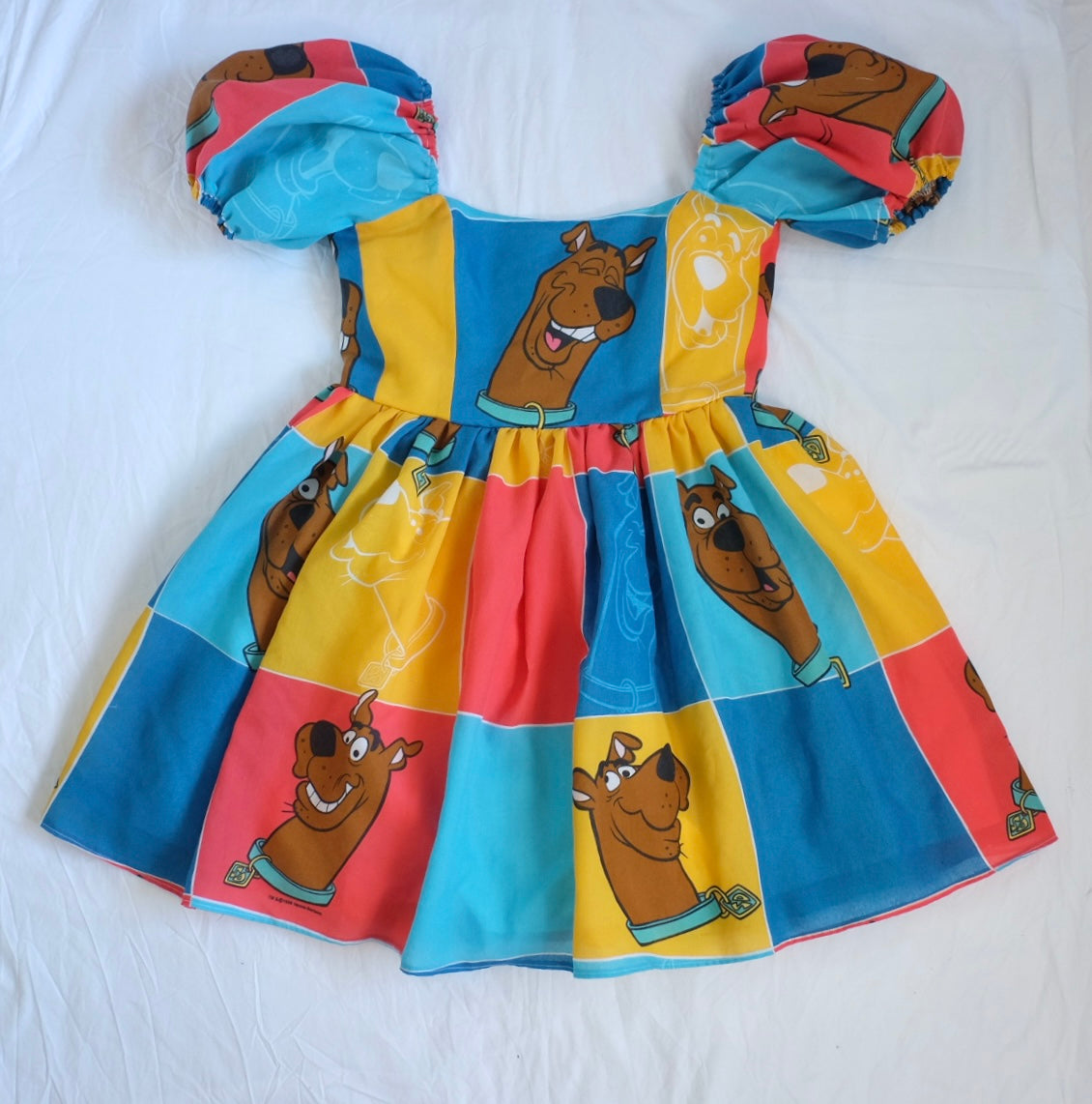 custom puff sleeve corset dress