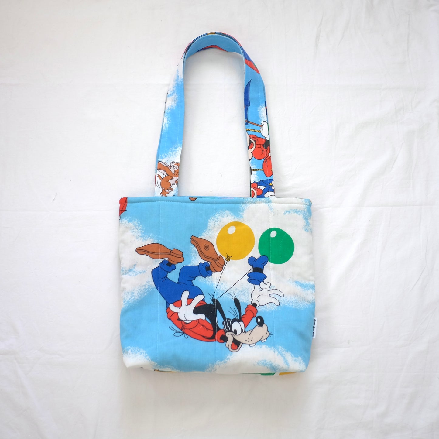 goofy puffy tote bag