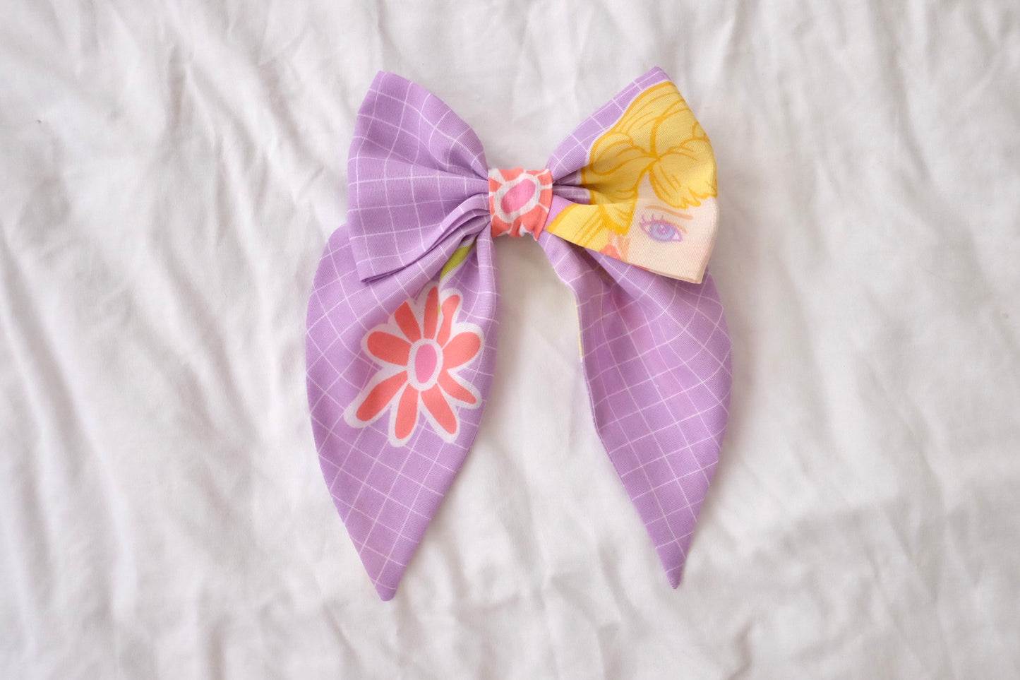 custom barrette bow