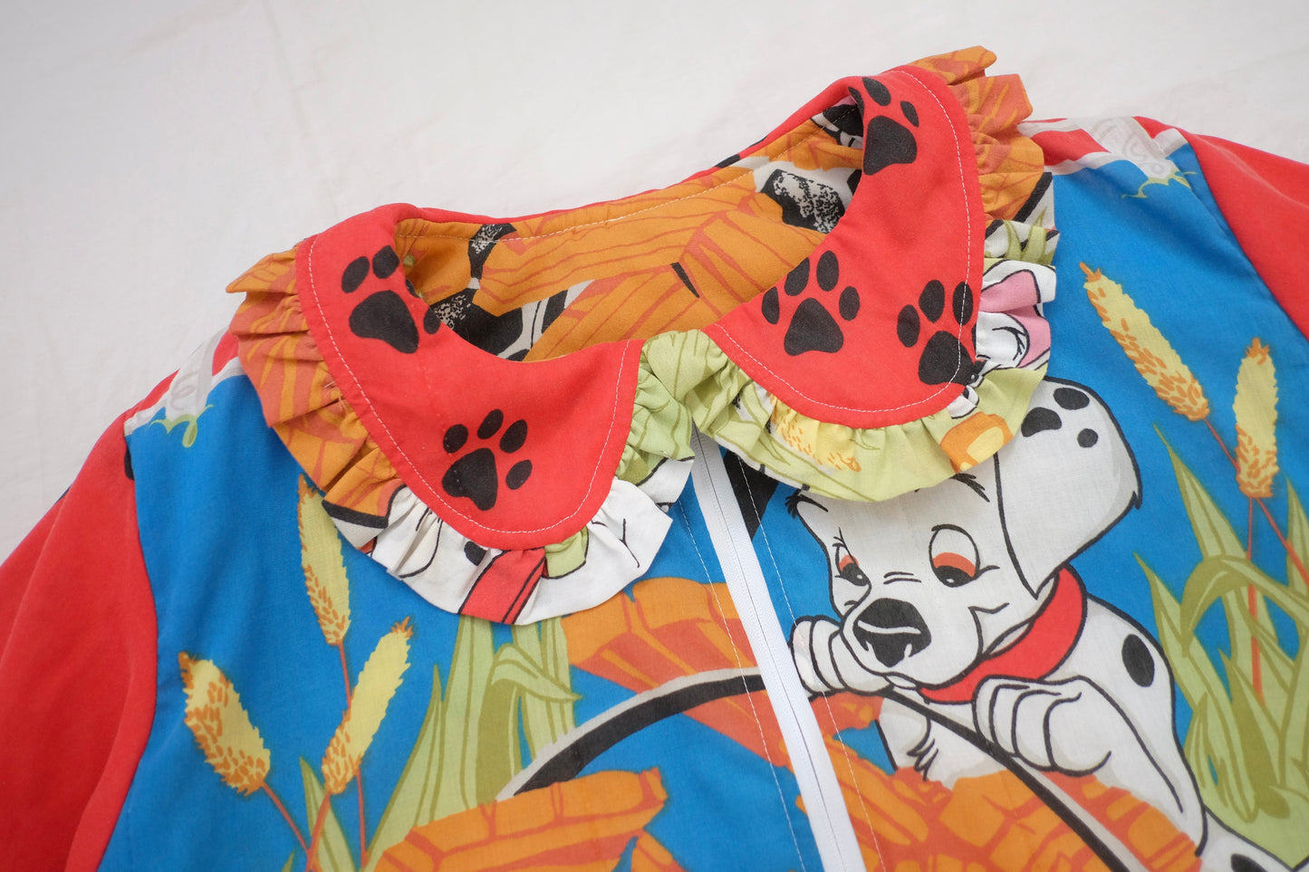 L-3X dalmatian reversible puffer jacket
