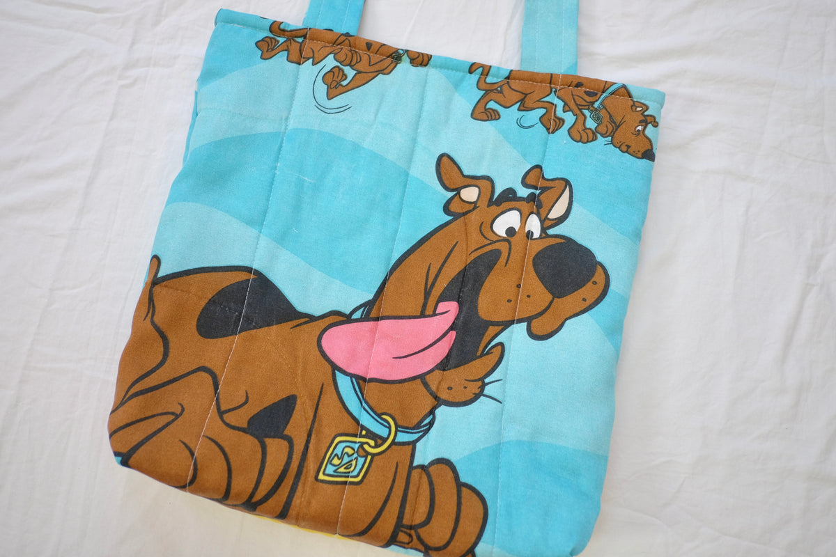 scoob puffy tote bag