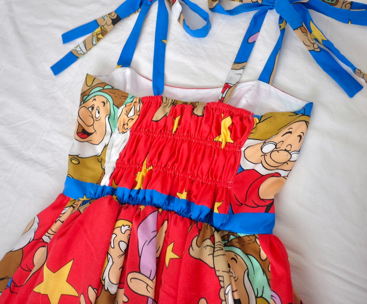 custom tie strap corset midi dress  rope drop design