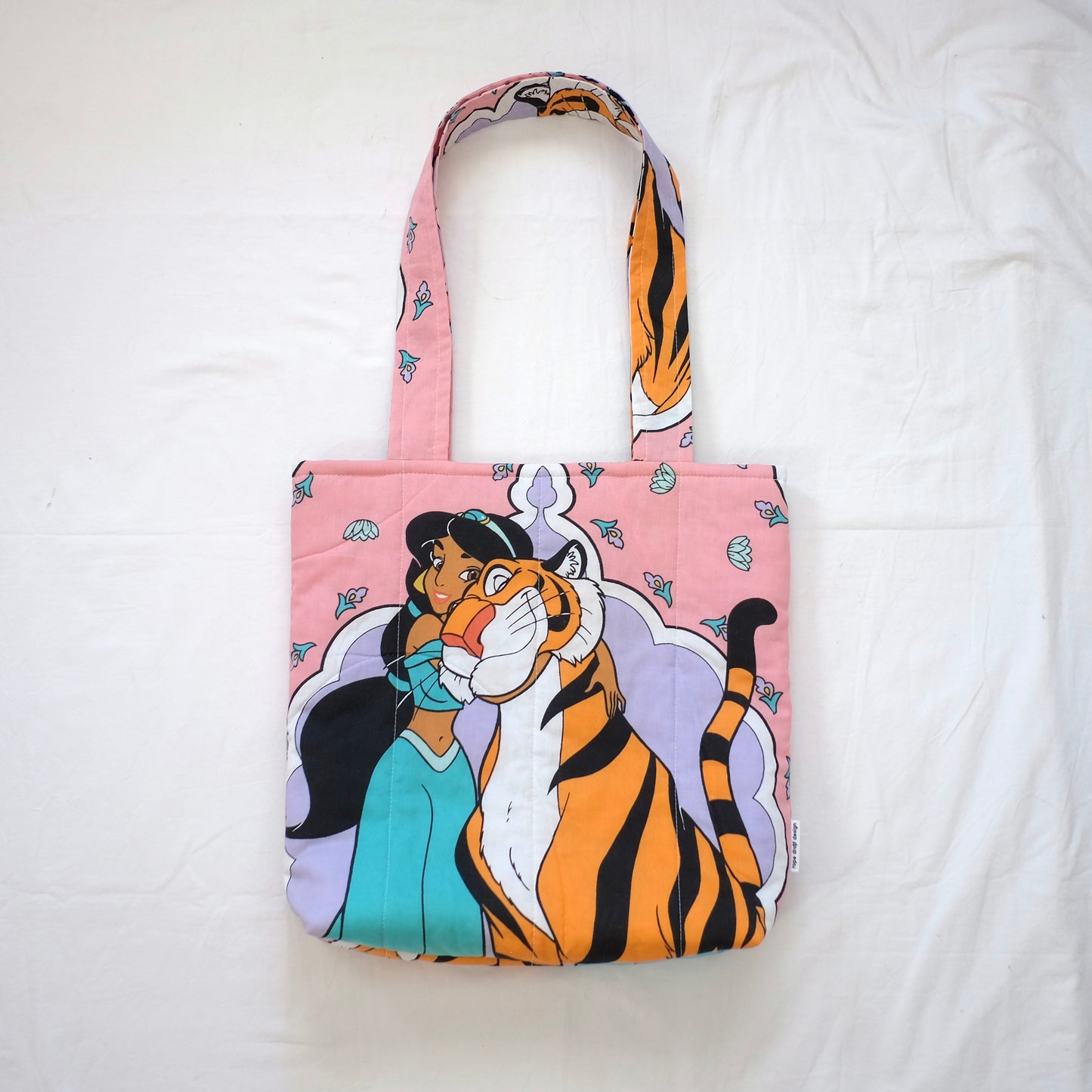 jasmine puffy tote bag