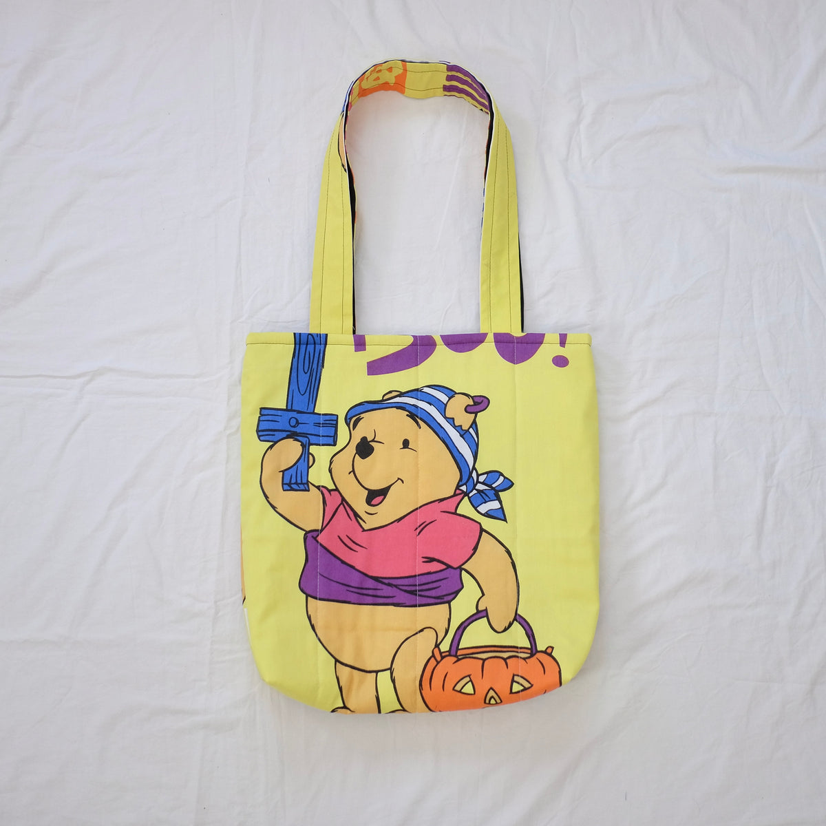 pooh puffy tote bag