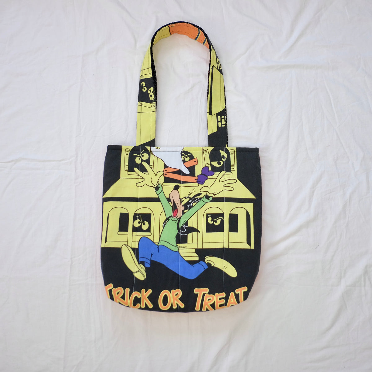 trick or treat puffy tote bag