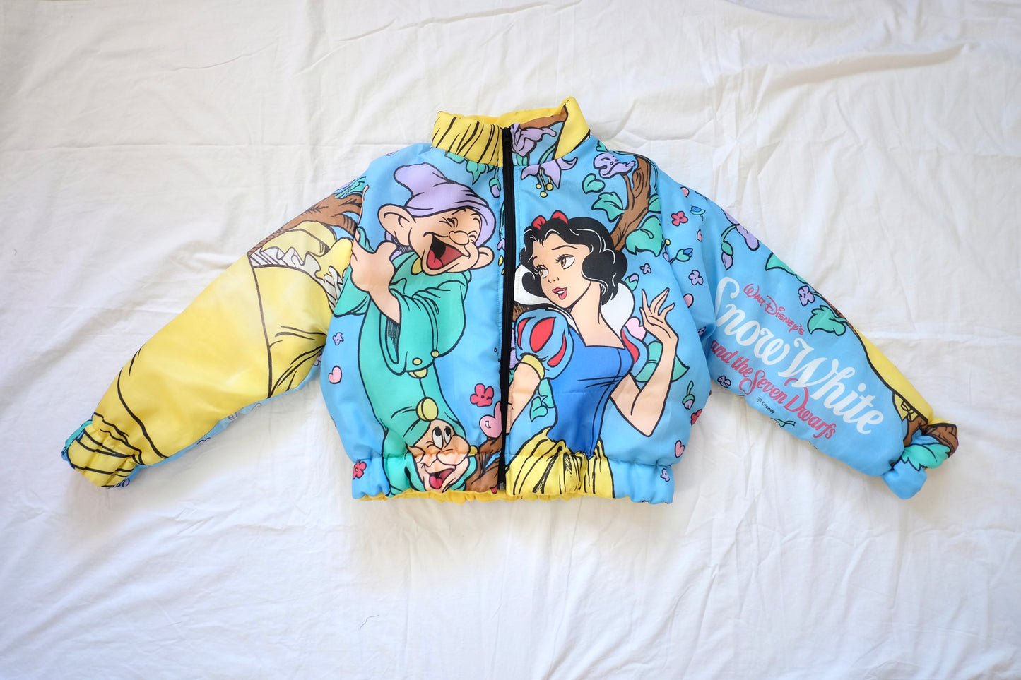 custom cinched puffer jacket