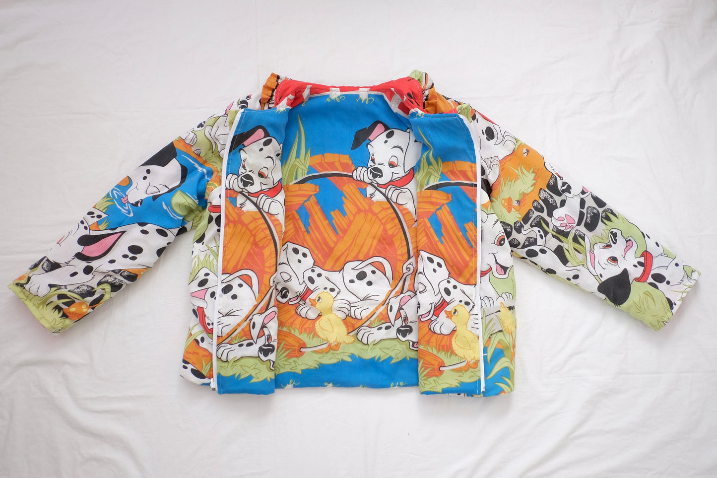 L-3X dalmatian reversible puffer jacket