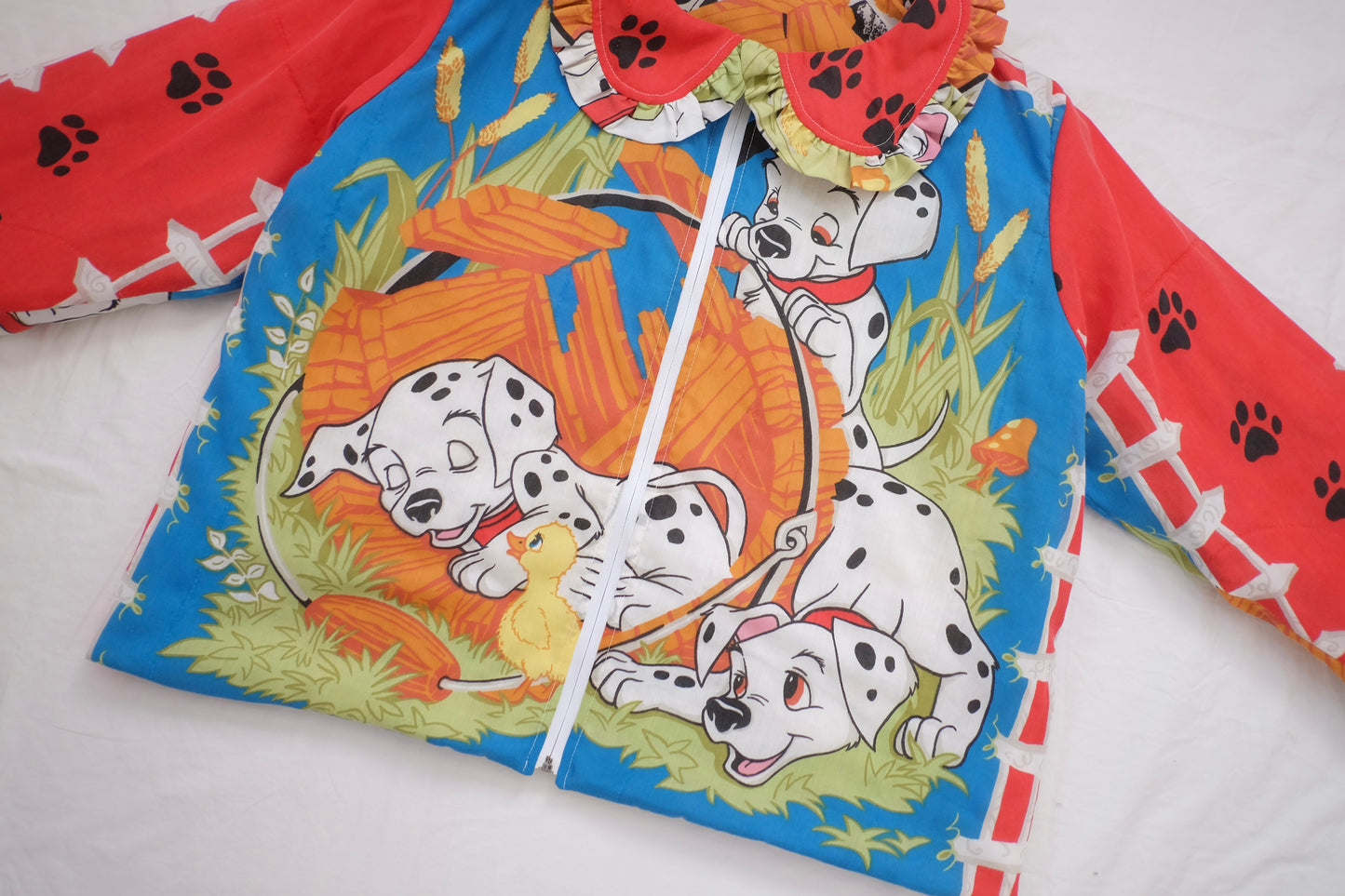 L-3X dalmatian reversible puffer jacket