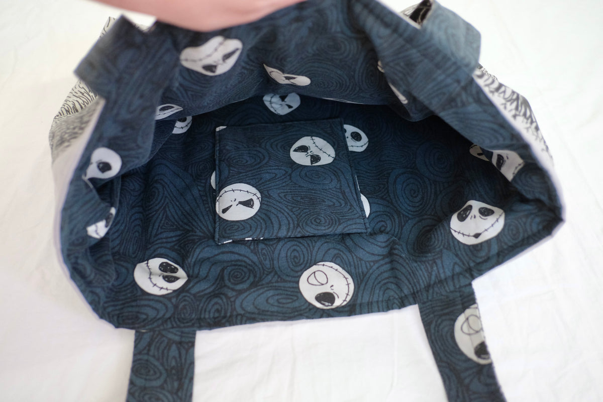 nightmare puffy tote bag
