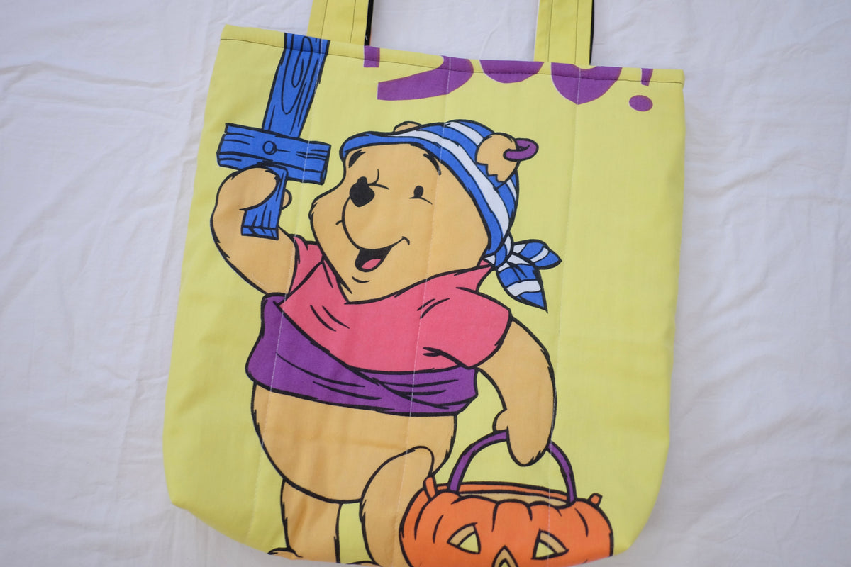 pooh puffy tote bag