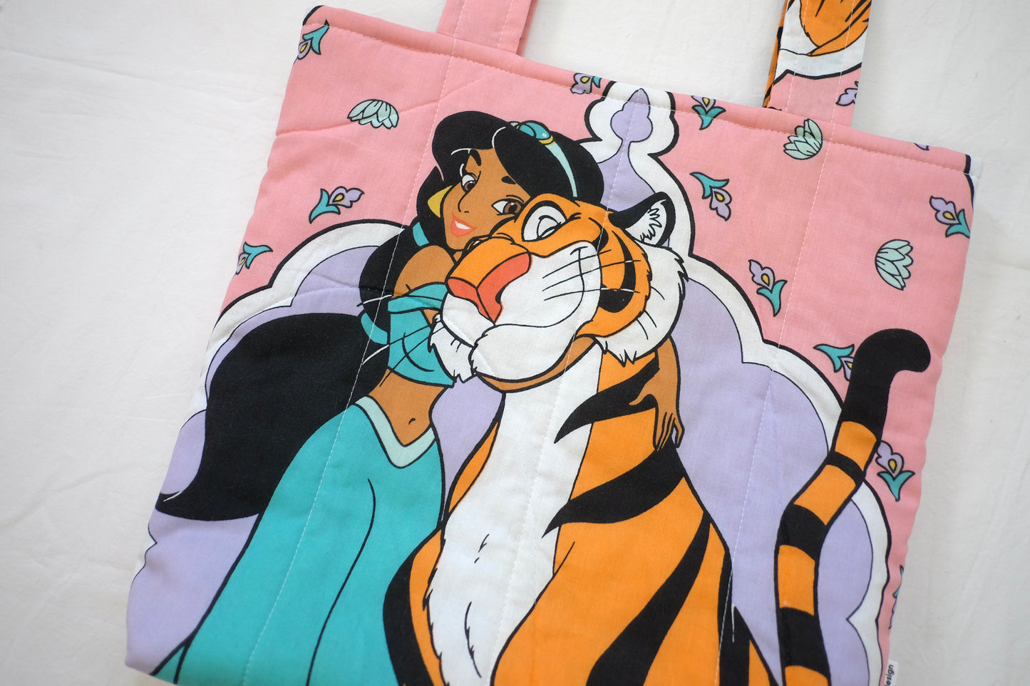 jasmine puffy tote bag