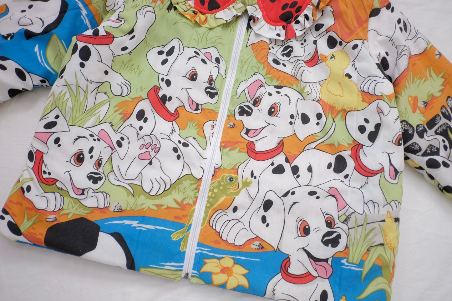 L-3X dalmatian reversible puffer jacket