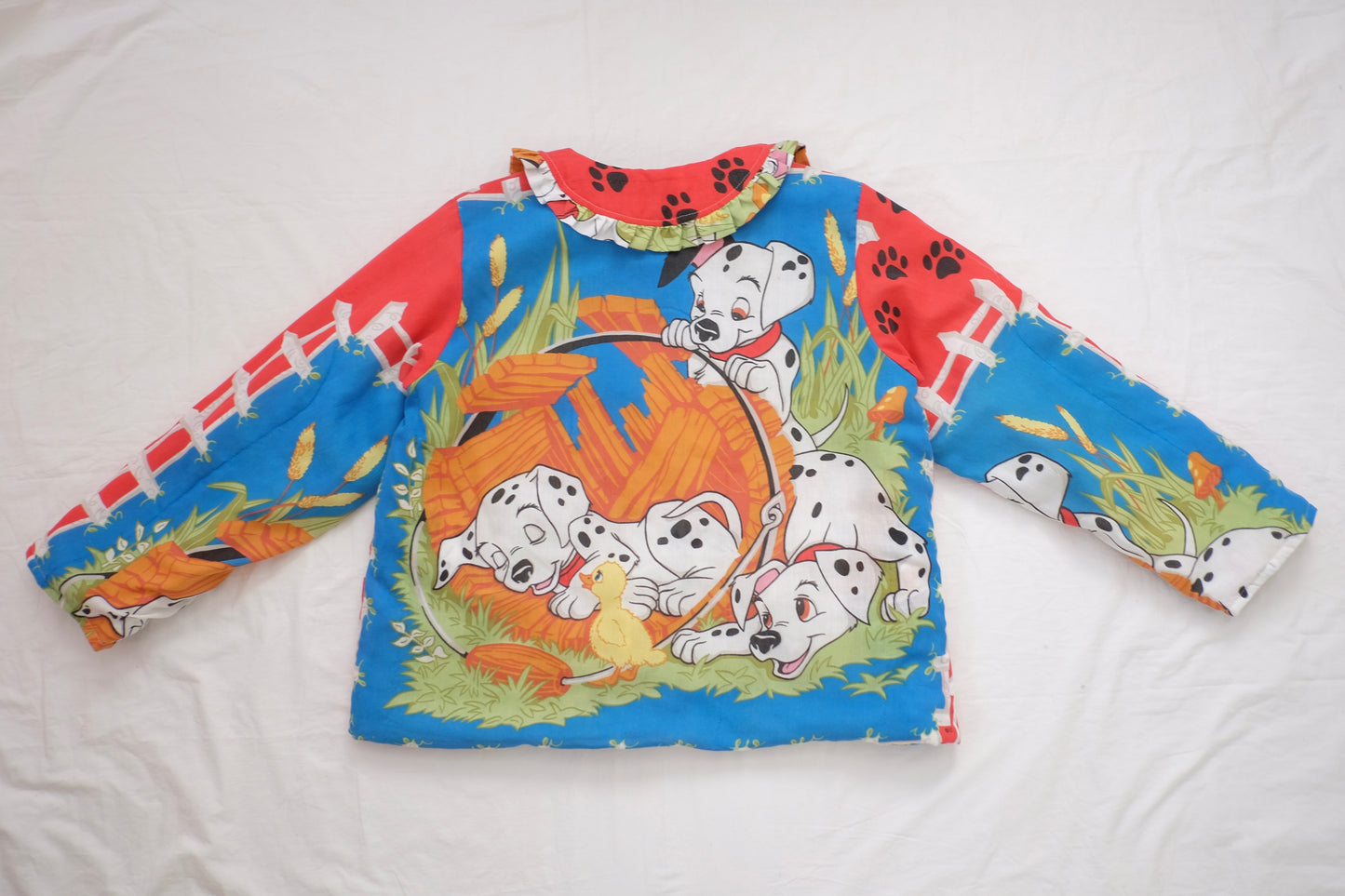 L-3X dalmatian reversible puffer jacket