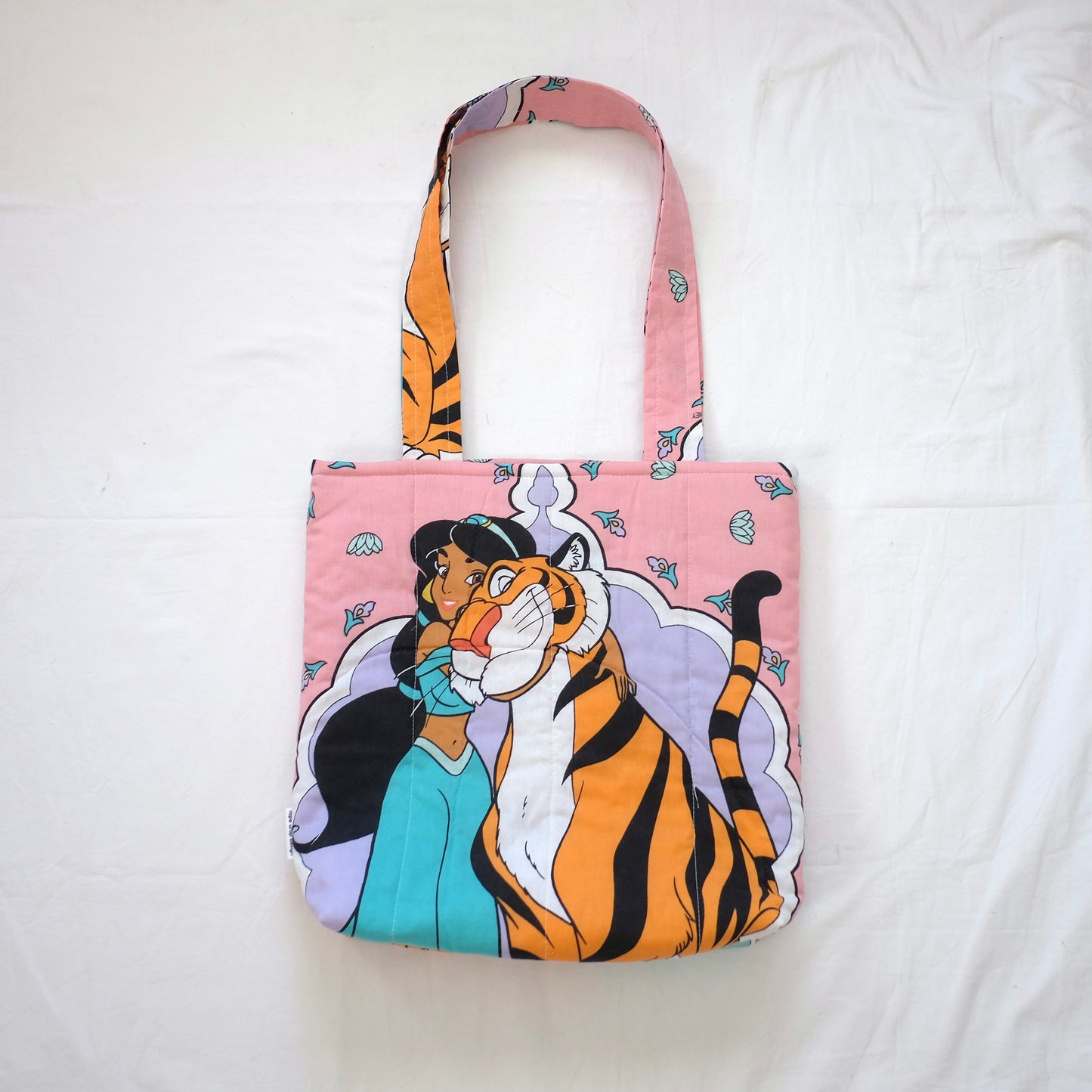 jasmine puffy tote bag