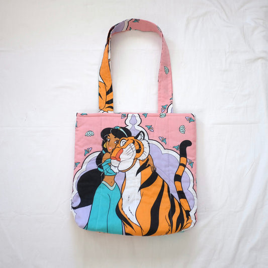 jasmine puffy tote bag