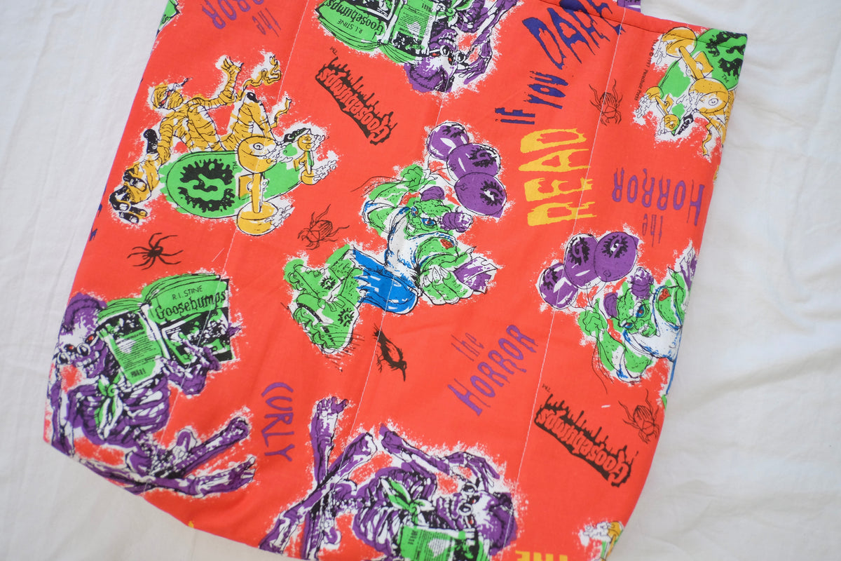 goosebump puffy tote bag