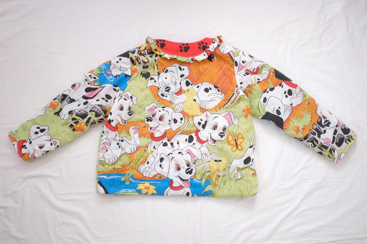 L-3X dalmatian reversible puffer jacket