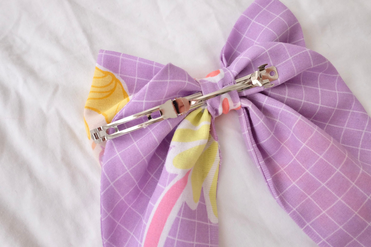 custom barrette bow