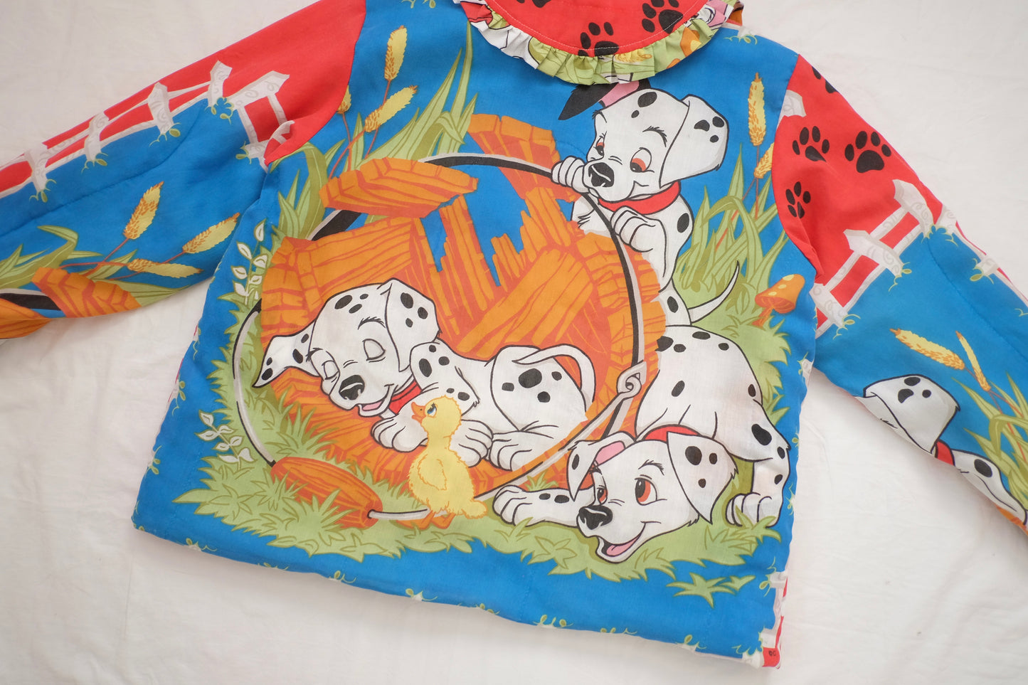 L-3X dalmatian reversible puffer jacket