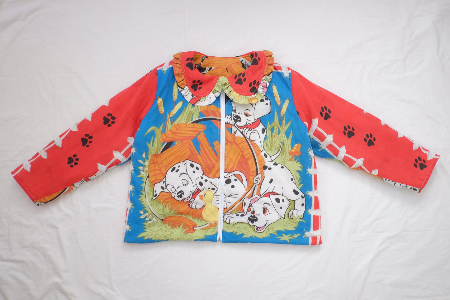 L-3X dalmatian reversible puffer jacket