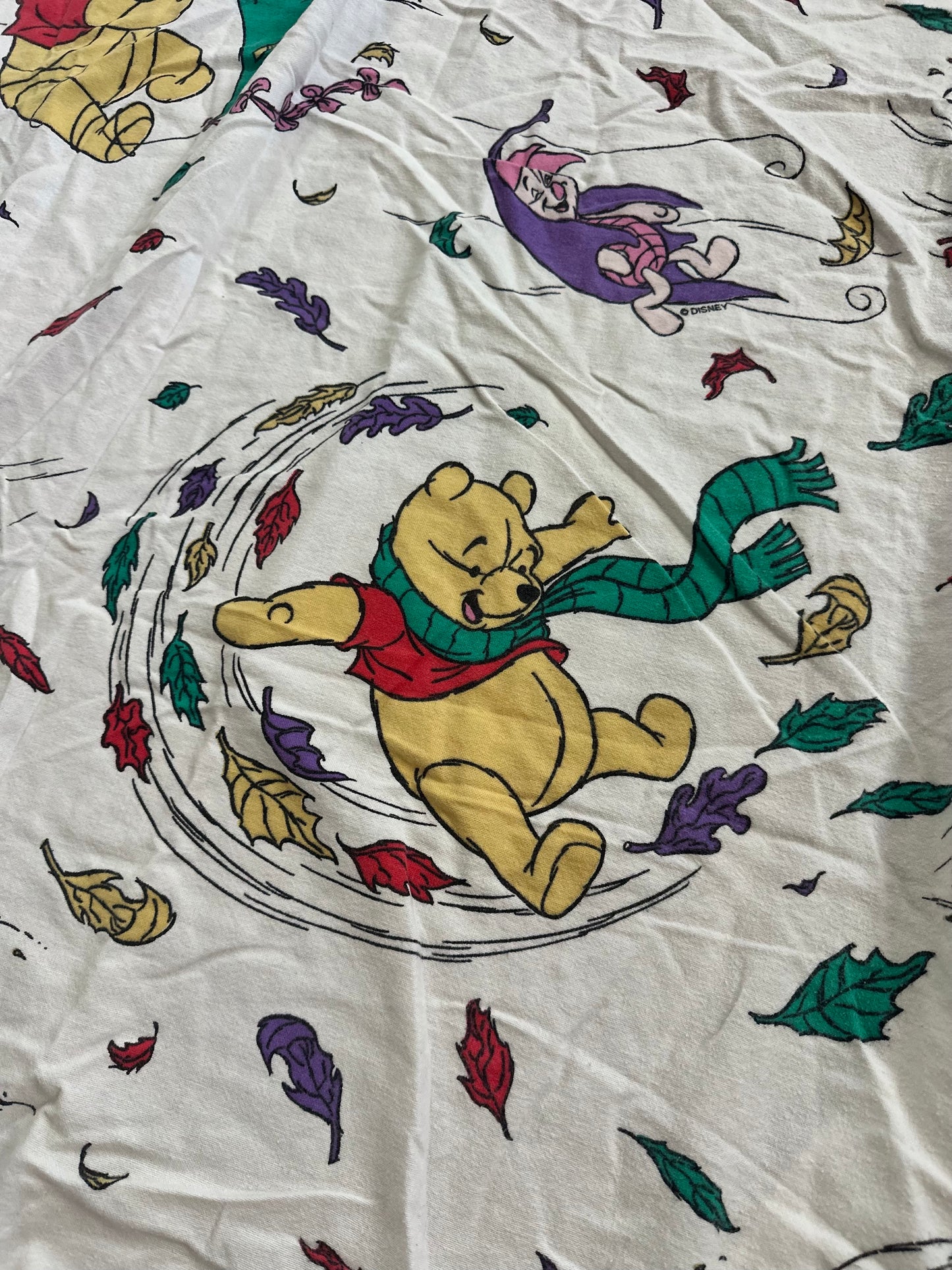 Pooh Flannel Twin Fitted Sheet