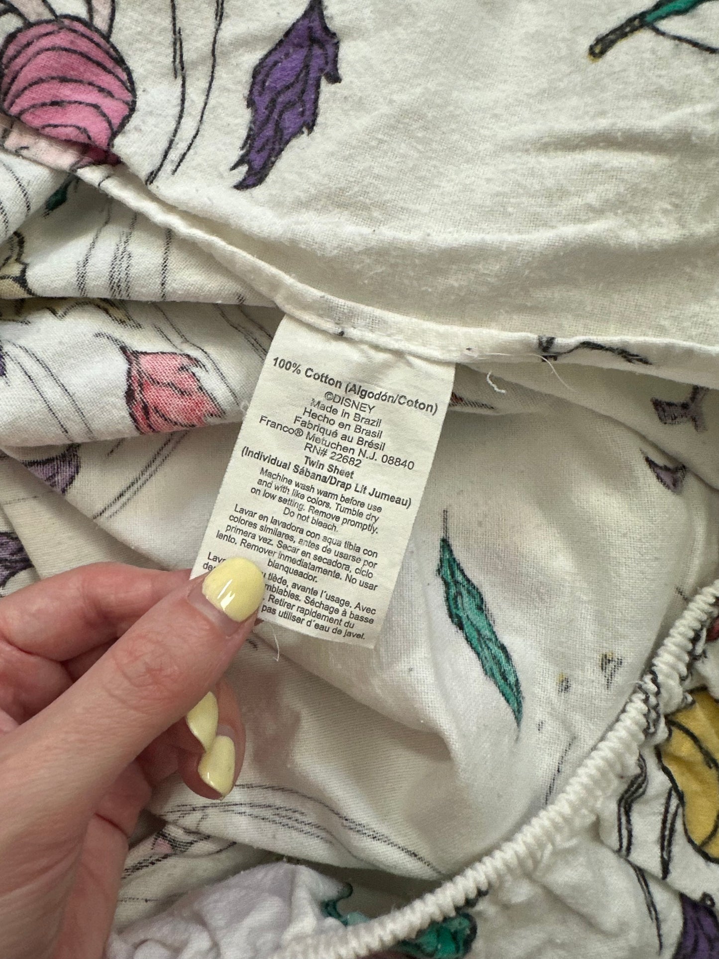 Pooh Flannel Twin Fitted Sheet