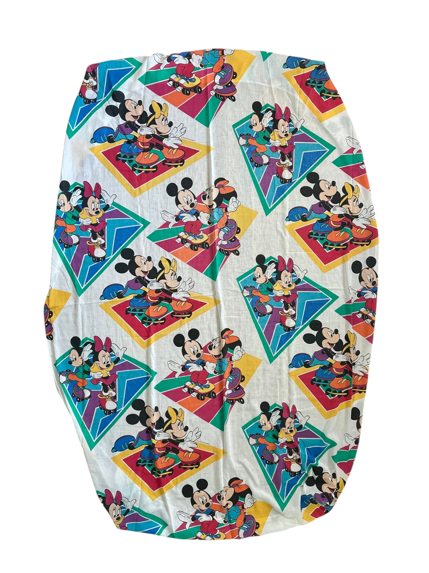 Mickey Rollerskates Twin Fitted Sheet