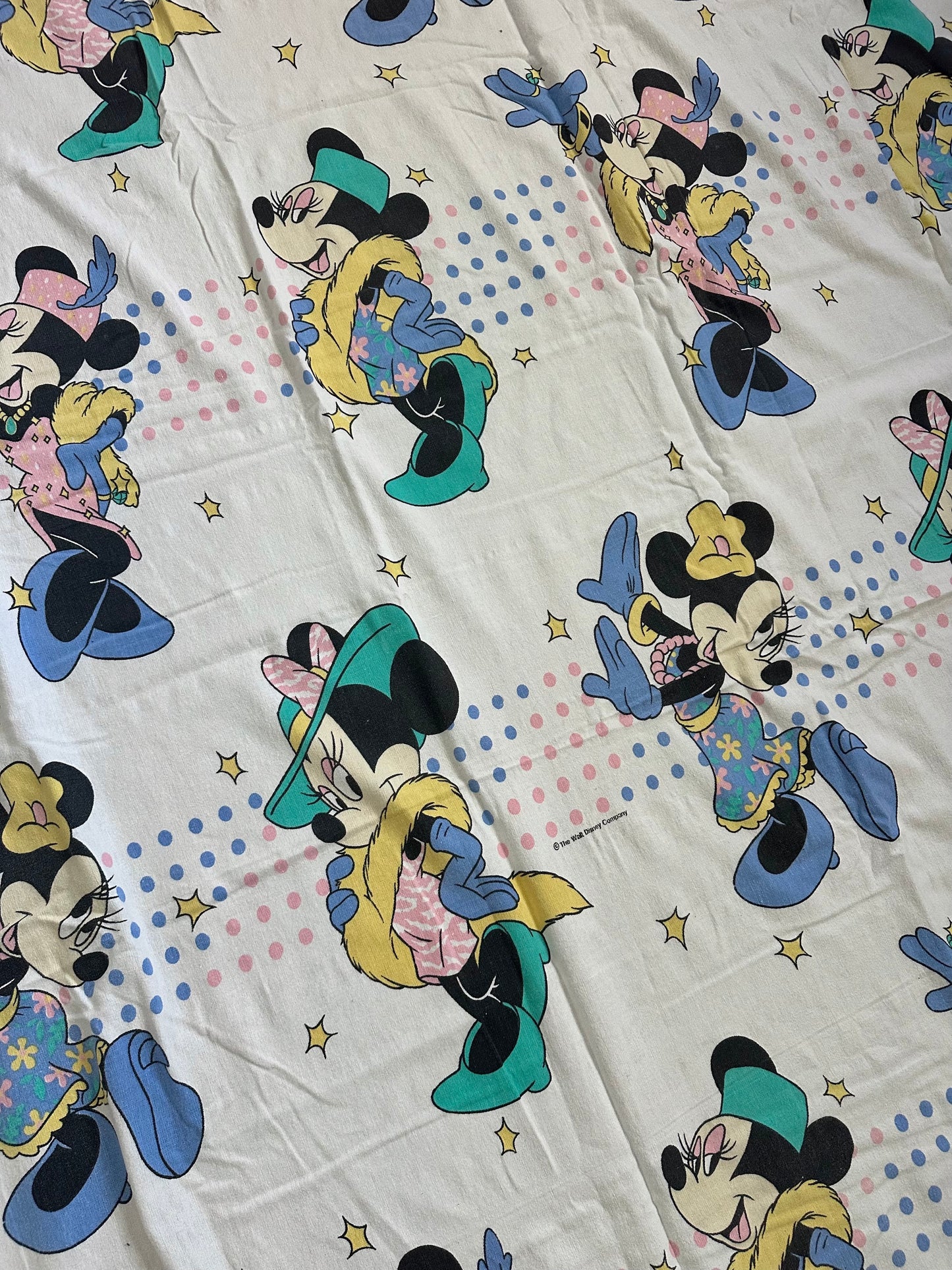 Minnie Flannel Twin Flat Sheet