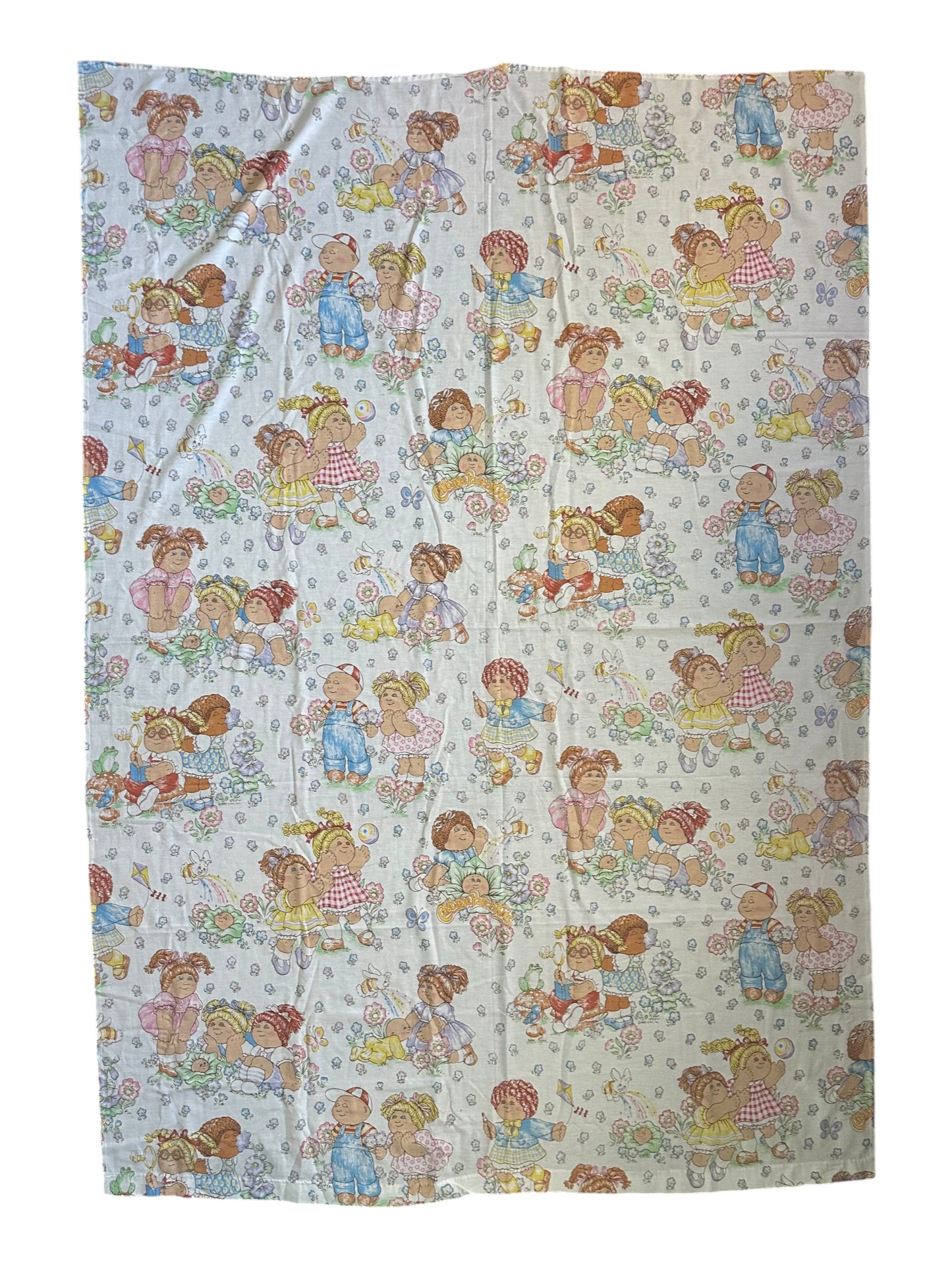 Cabbage Patch Kids Flannel Twin Flat Sheet