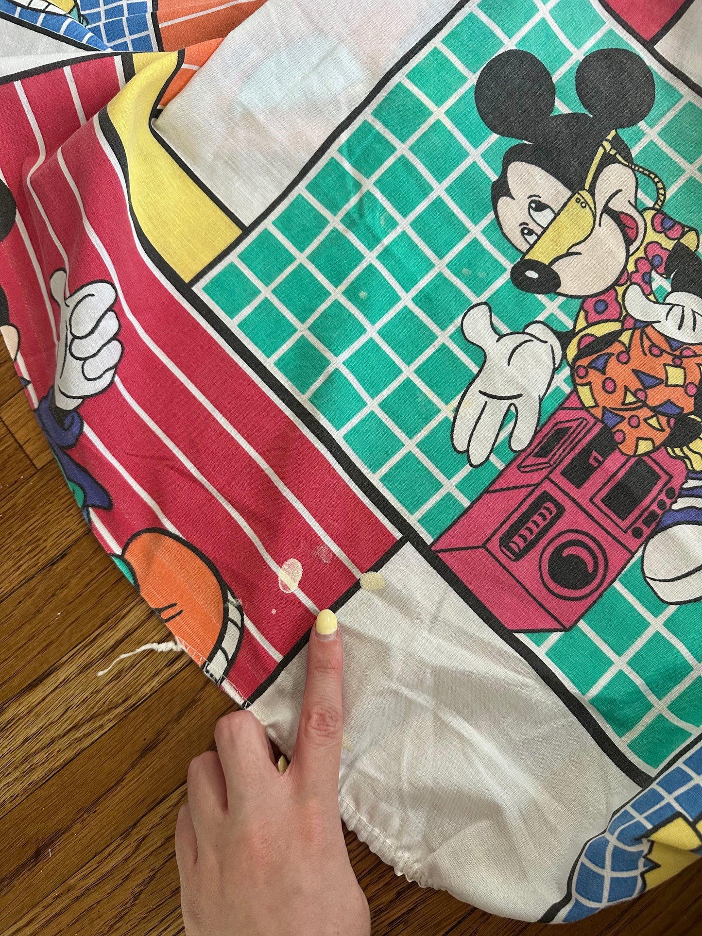 Cool Mickey Twin Fitted Sheet