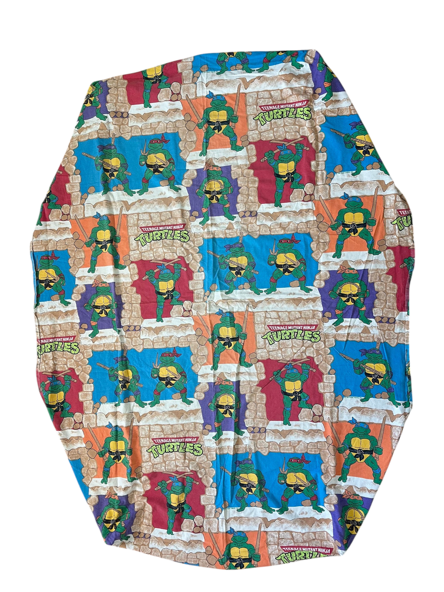 Teenage Mutant Ninja Turtles Flannel Twin Fitted Sheet