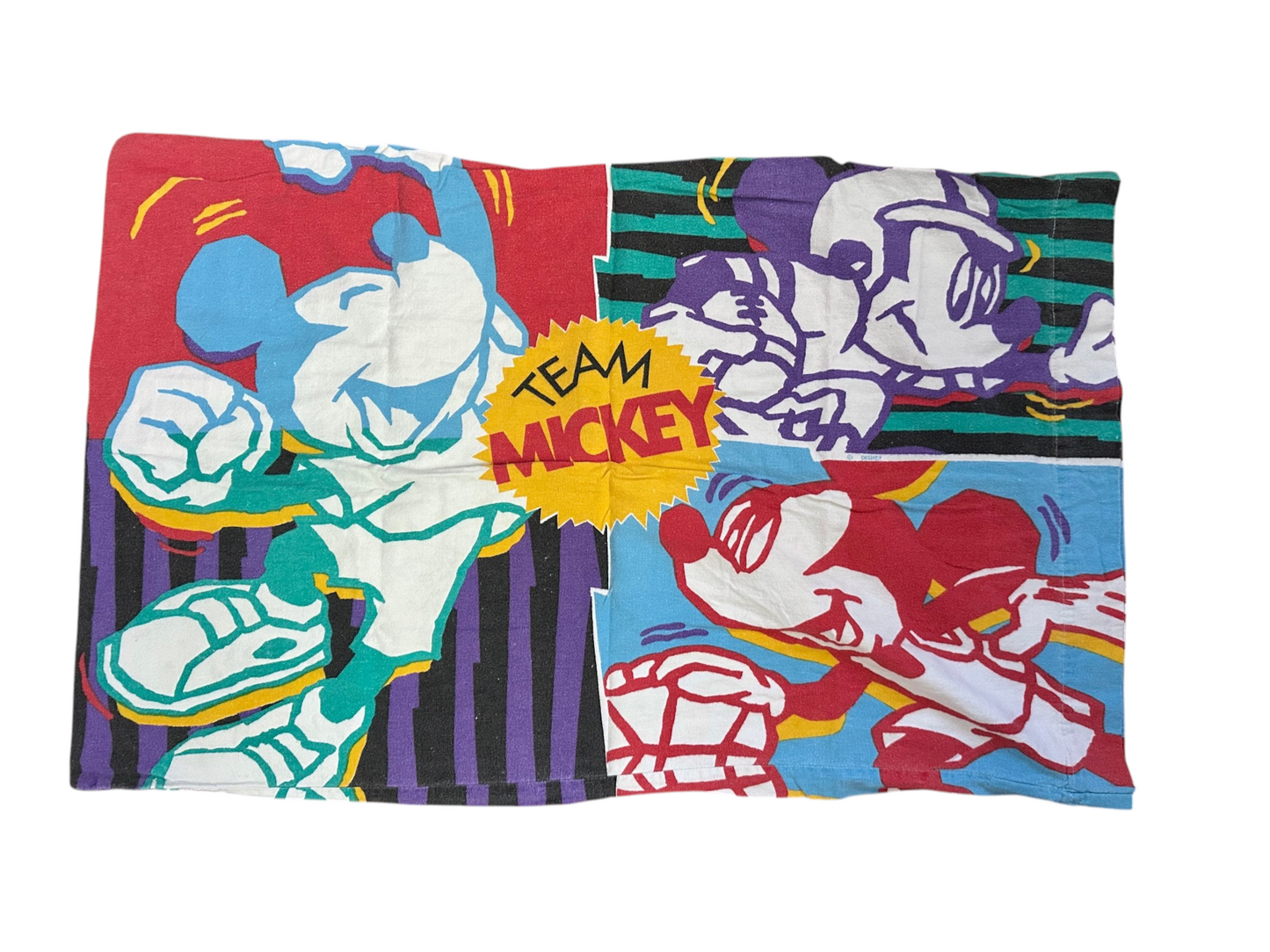 Team Mickey Flannel Pillowcase