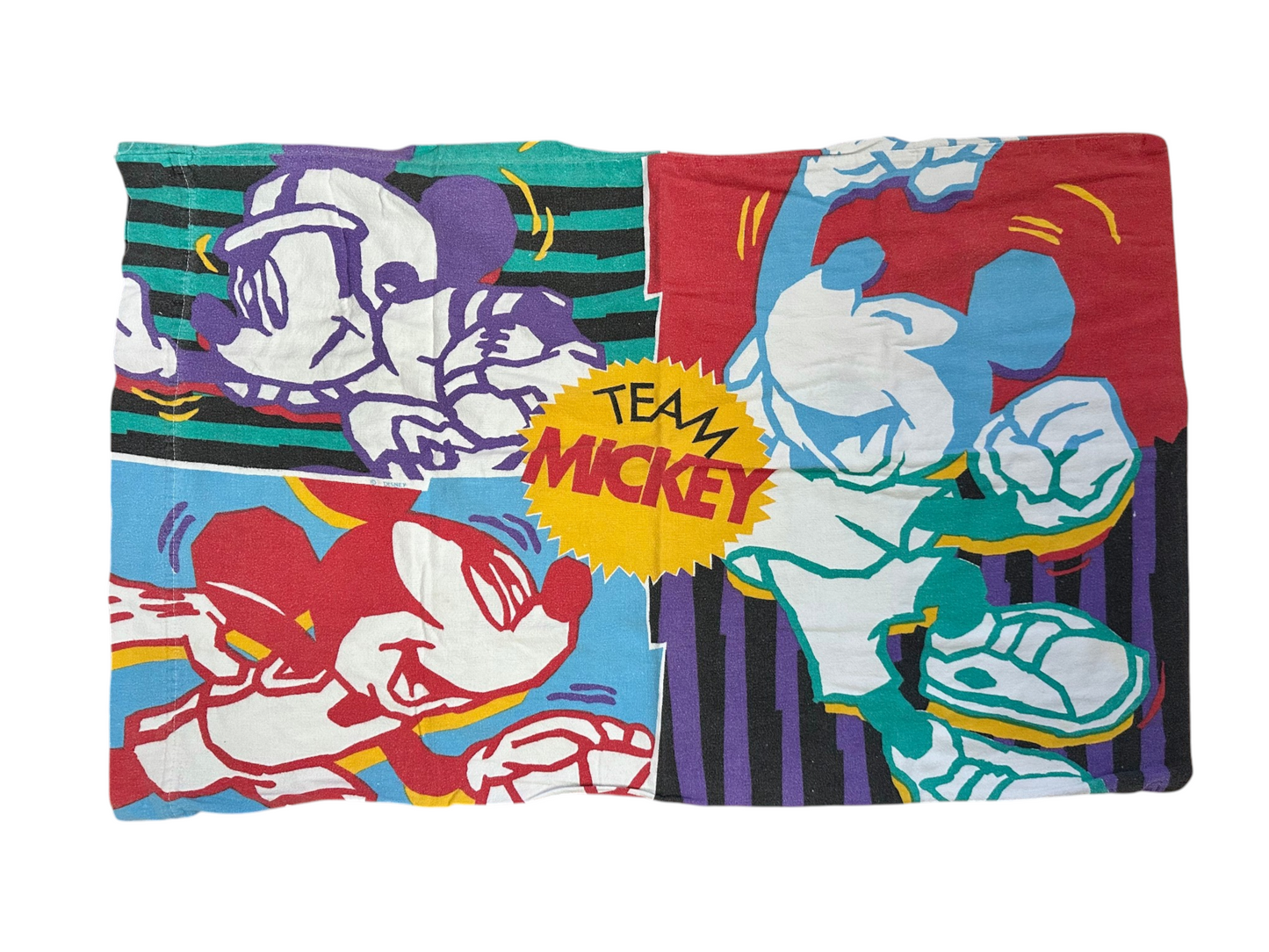 Team Mickey Flannel Pillowcase