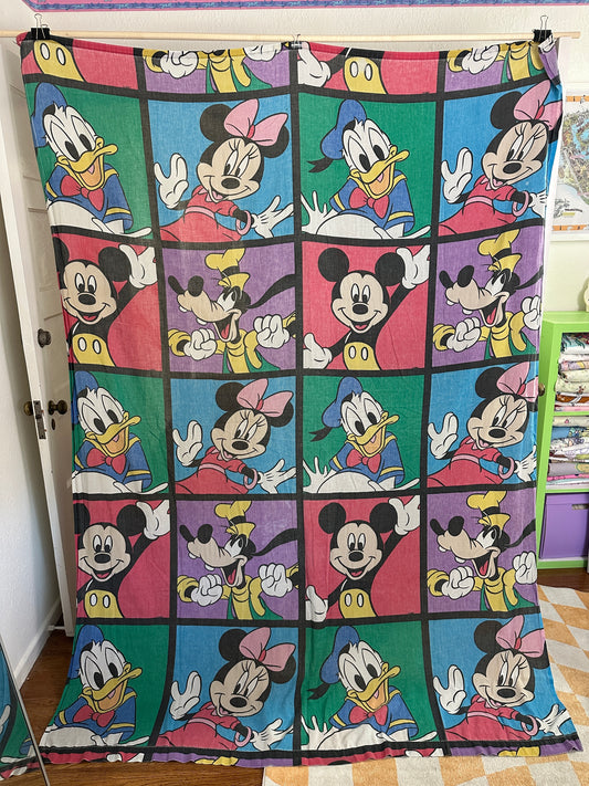Mickey and Friends Twin Flat Sheet 2