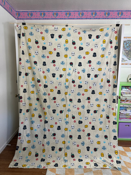 Star Wars Flannel Twin Flat Sheet
