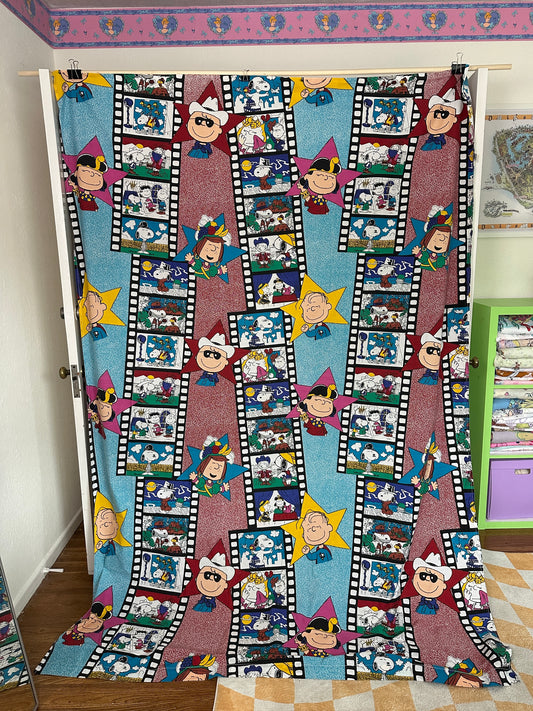 Peanuts Snoopy Movie Twin Flat Sheet