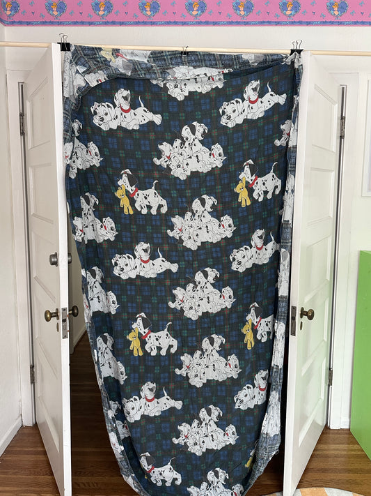 101 Dalmatians Flannel Twin Fitted Sheet