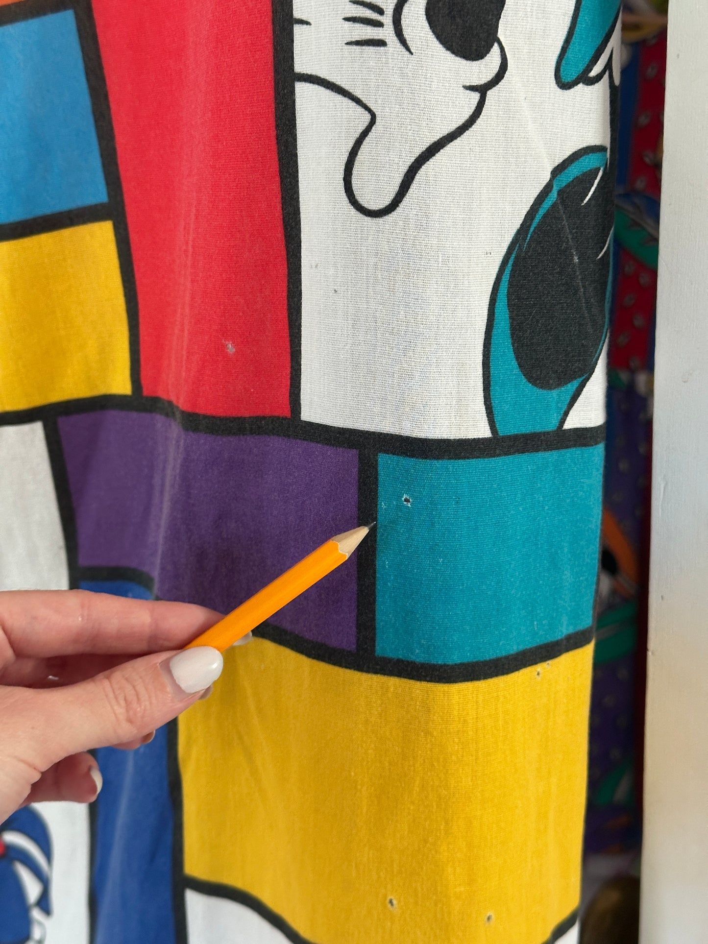 Mickey and Friends Twin Flat Sheet