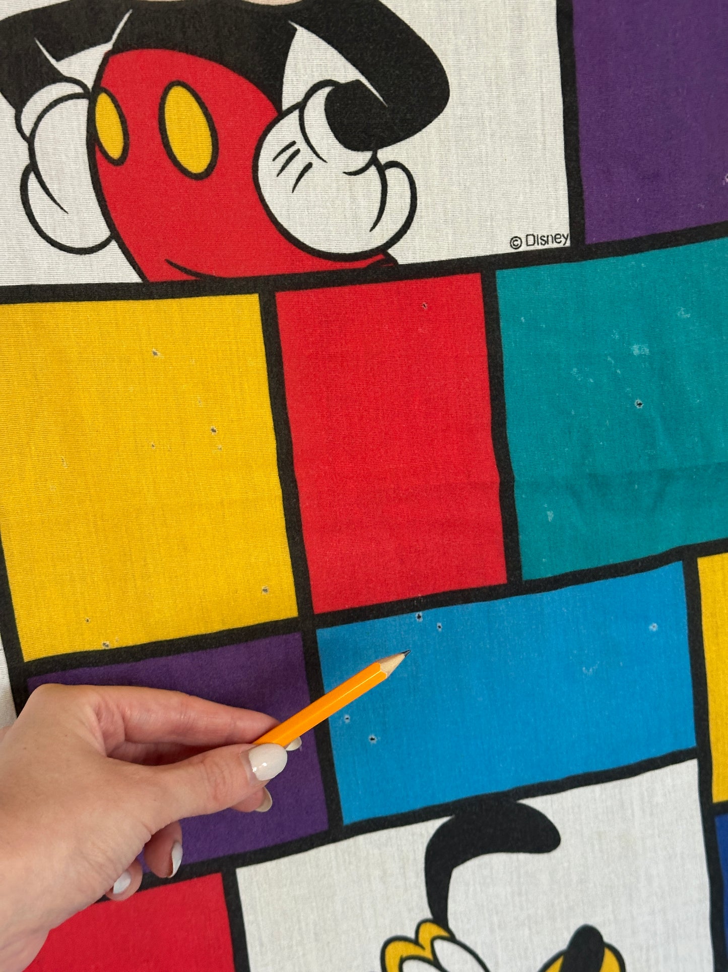 Mickey and Friends Twin Flat Sheet