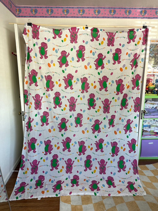 Barney Twin Flat Sheet