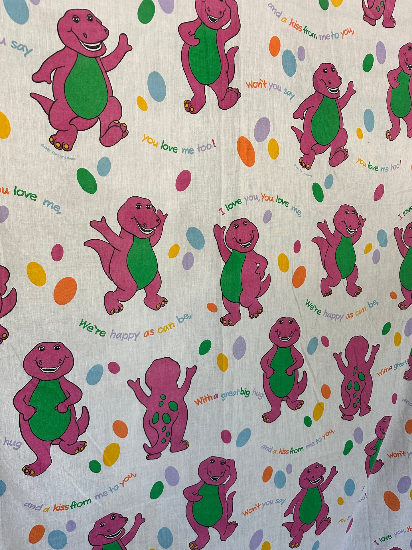 Barney Twin Flat Sheet