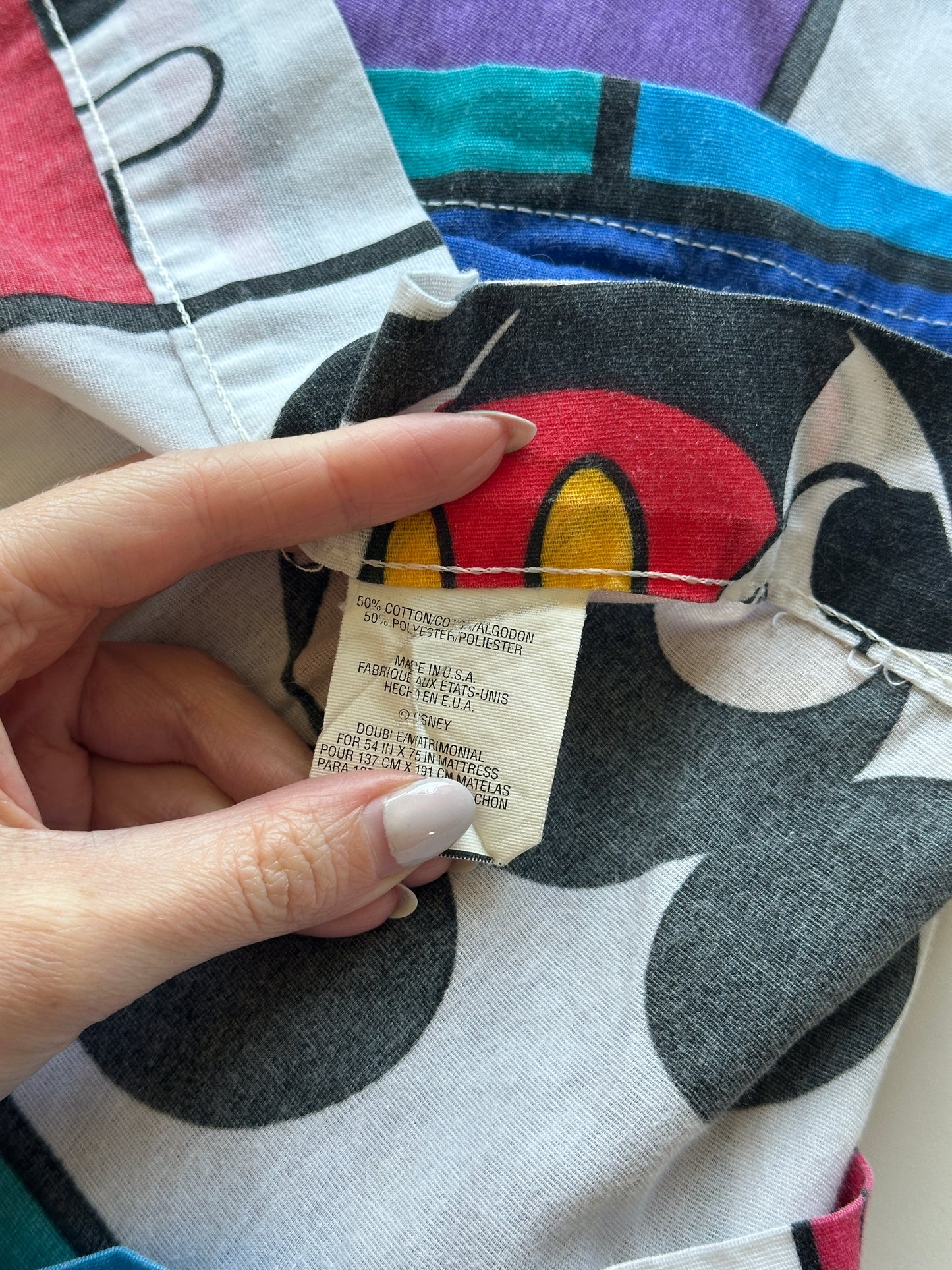 Mickey and Friends Twin Flat Sheet