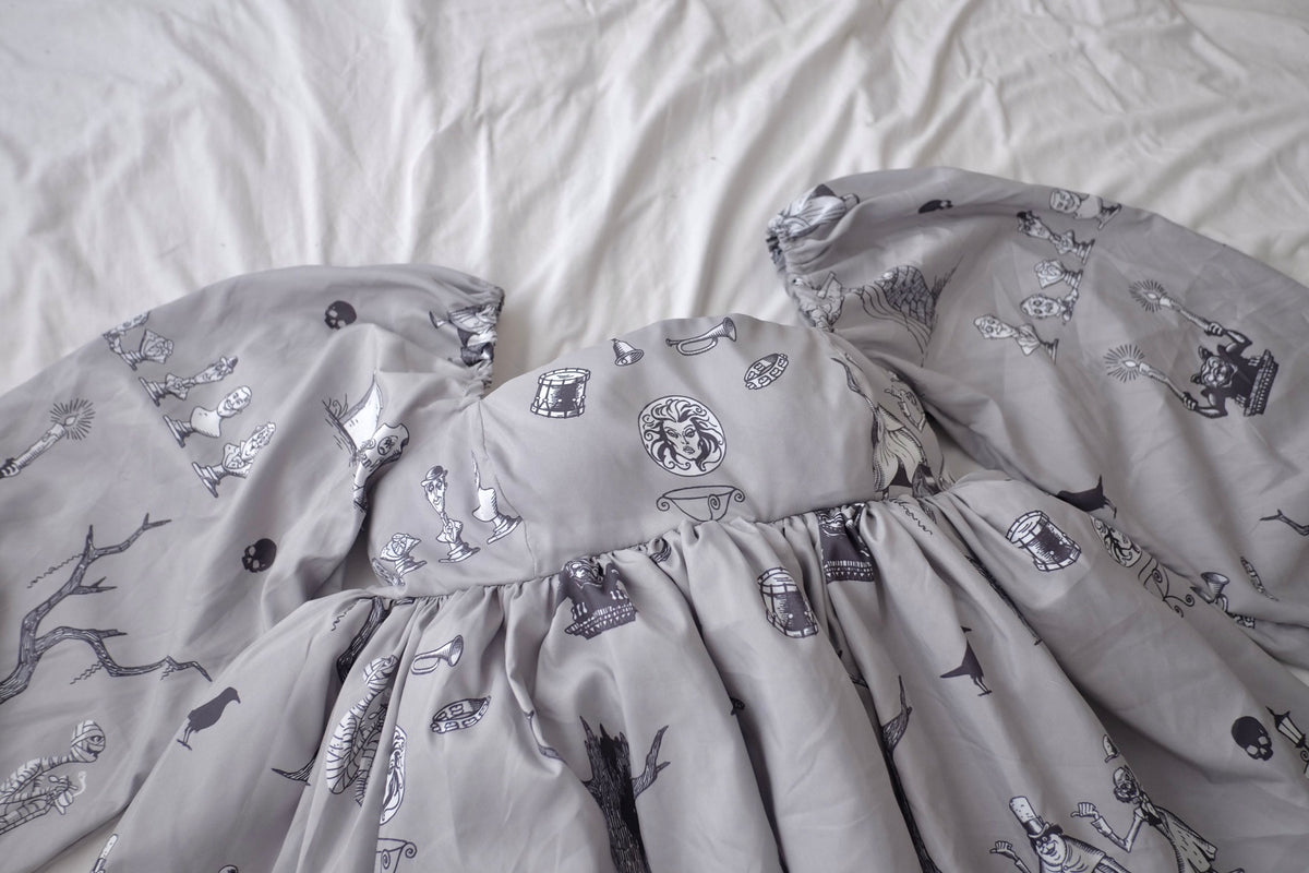 Service Dress Ropes custom long sleeve puff dress – rope drop design
